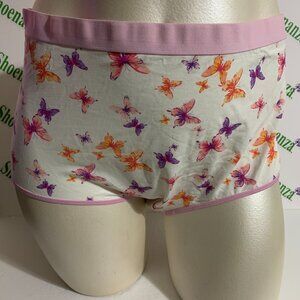 Catherines Boyshort Panties Underwear Cotton Blend Butterflies Plus 12 or 3X